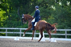 Lauren Sprieser riding a horse